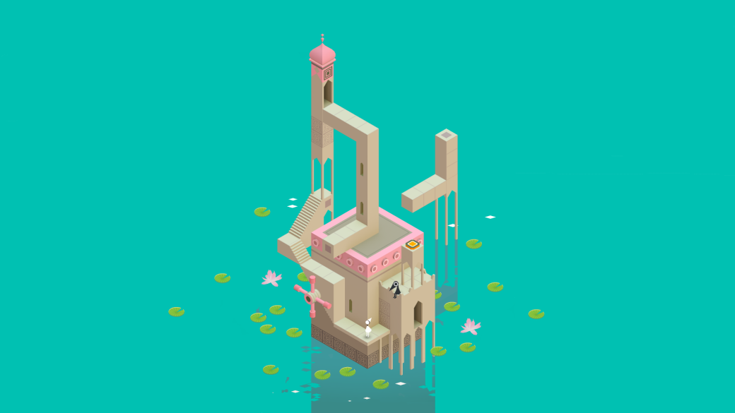 Ида смотрит в небо на кадре из дополнения к Monument Valley. - Изображение 1 Ида смотрит в небо на кадре из дополнения к Monument Valley. - Изображение 1