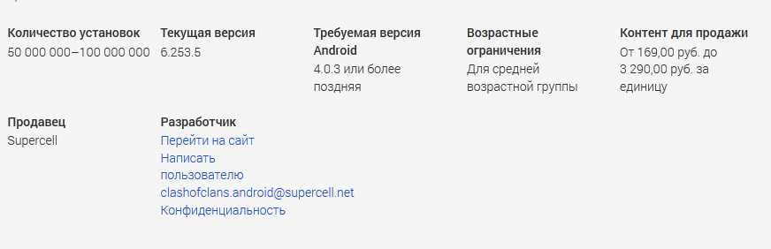 В Google Play стали указывать разброс цен на товары внутри приложений - Изображение 1 В Google Play стали указывать разброс цен на товары внутри приложений - Изображение 1