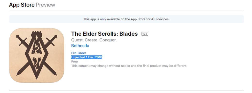Авторы The Elder Scrolls: Blades без предупреждения перенесли релиз игры на несколько месяцев вперед. - Изображение 2