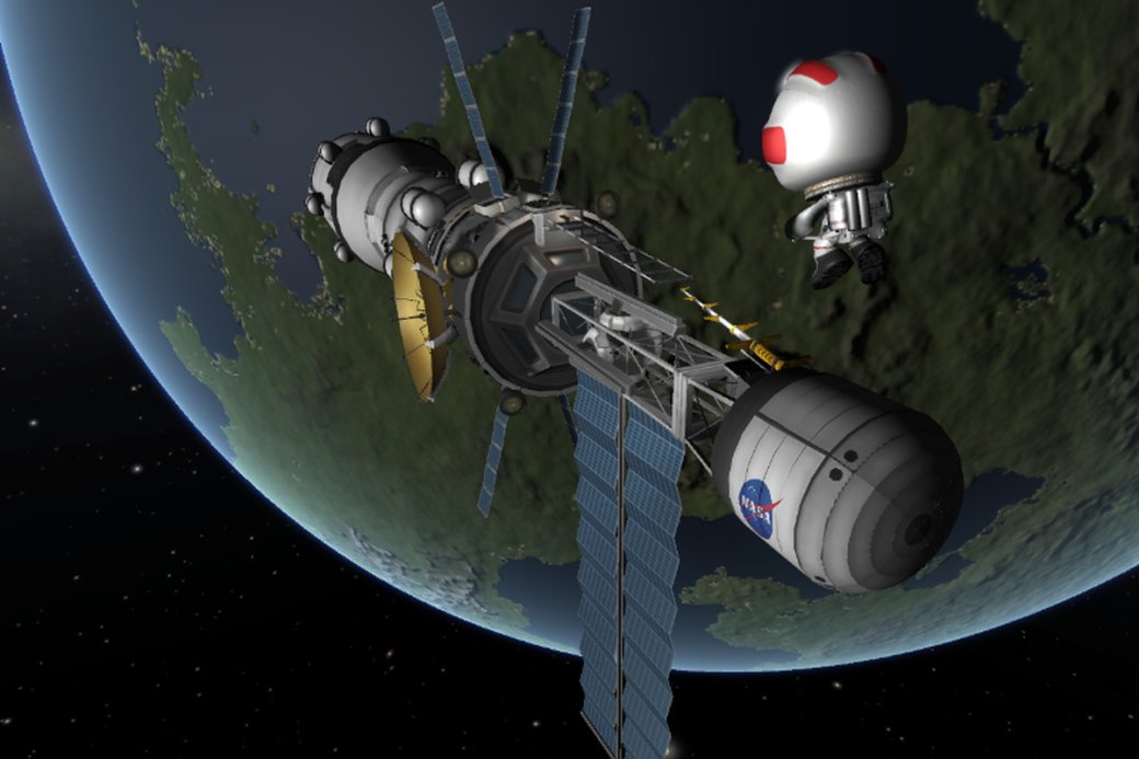 Гифка дня: трудности освоения космоса на примере Kerbal Space Program