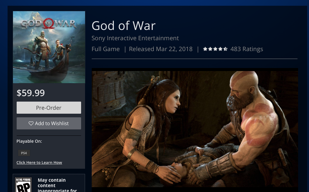 Слух: PlayStation Store слил точную дату релиза God of War (2018). - Изображение 2